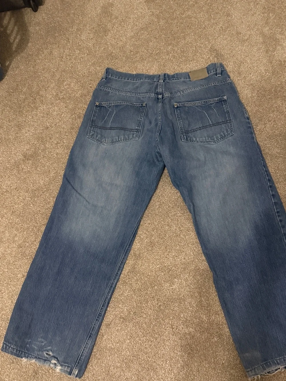Ecko Unltd Men's Blue Straight-Leg Jeans Size 36